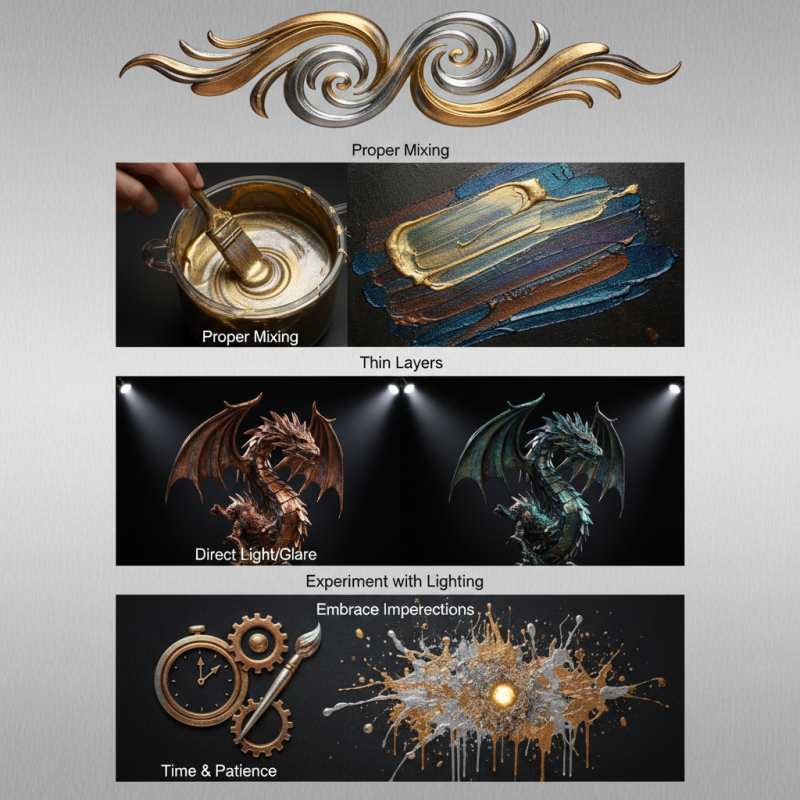 Top Tips for Using Metallic Pigment Effectively?