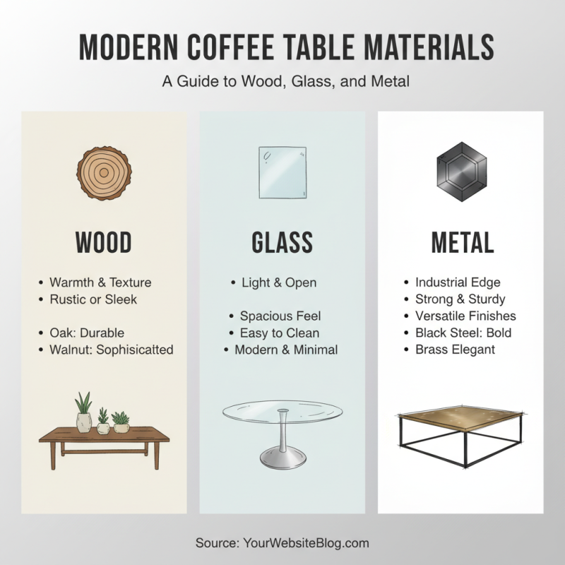 Best Coffee Table Styles for Modern Living Rooms?