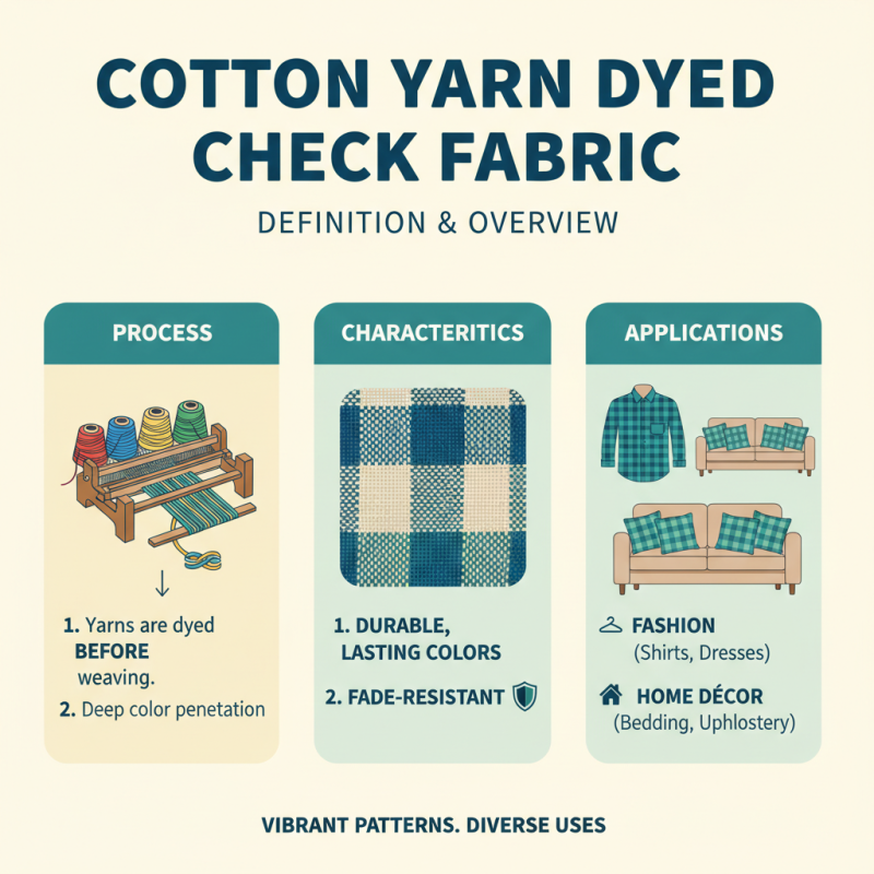 What is Cotton Yarn Dyed Check Fabric and Its Popular Uses?