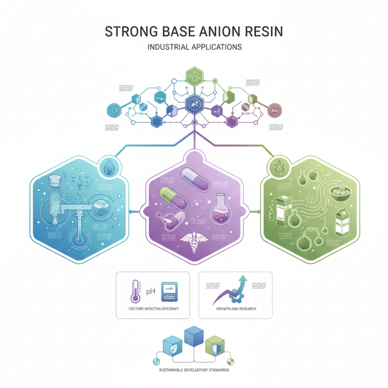 What is a strong base anion resin and its applications?