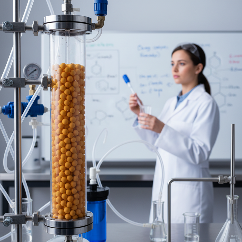 What is a strong base anion resin and how is it used?