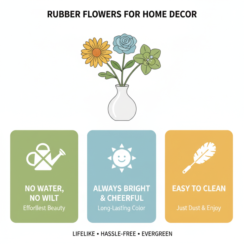 How to Choose Rubber Flowers Artificial for Your Home Decor?