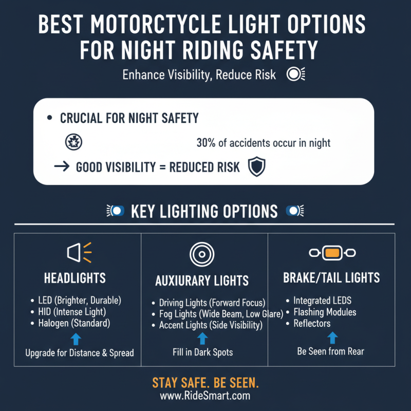 Best Motorcycle Light Options for Night Riding Safety?