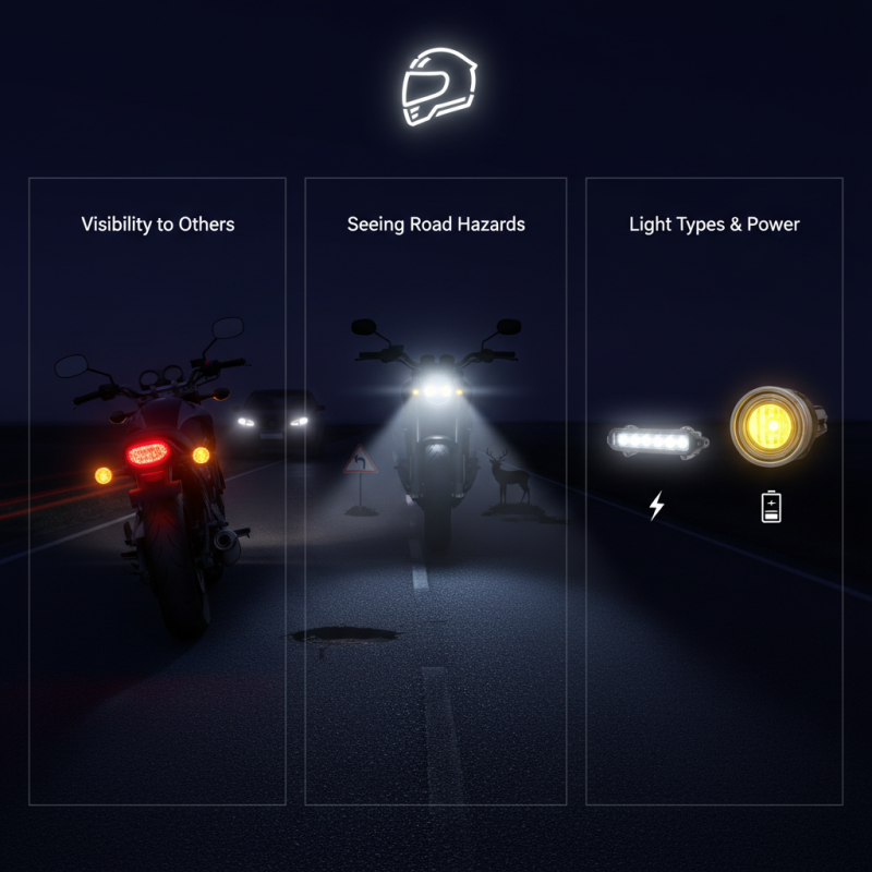 Best Motorcycle Light Options for Night Riding Safety?