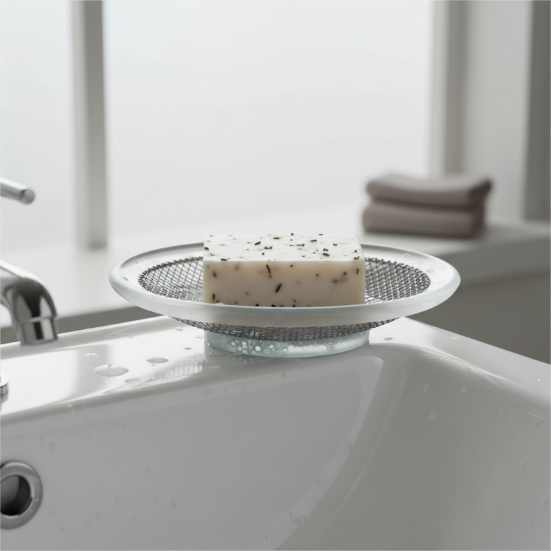 What is a soap bar strainer and how does it work?