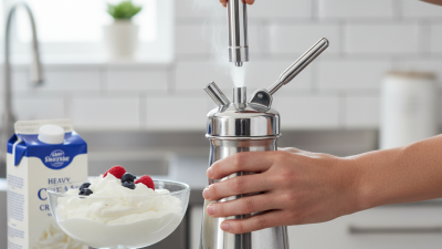 How to Use Whipped Cream Chargers Safely and Effectively?