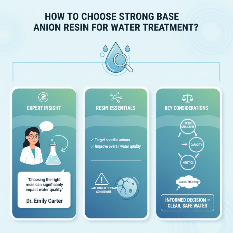 How to choose strong base anion resin for water treatment?