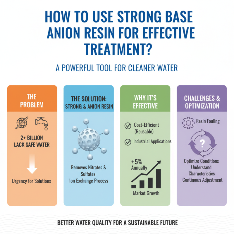 How to Use Strong Base Anion Resin for Effective Water Treatment?
