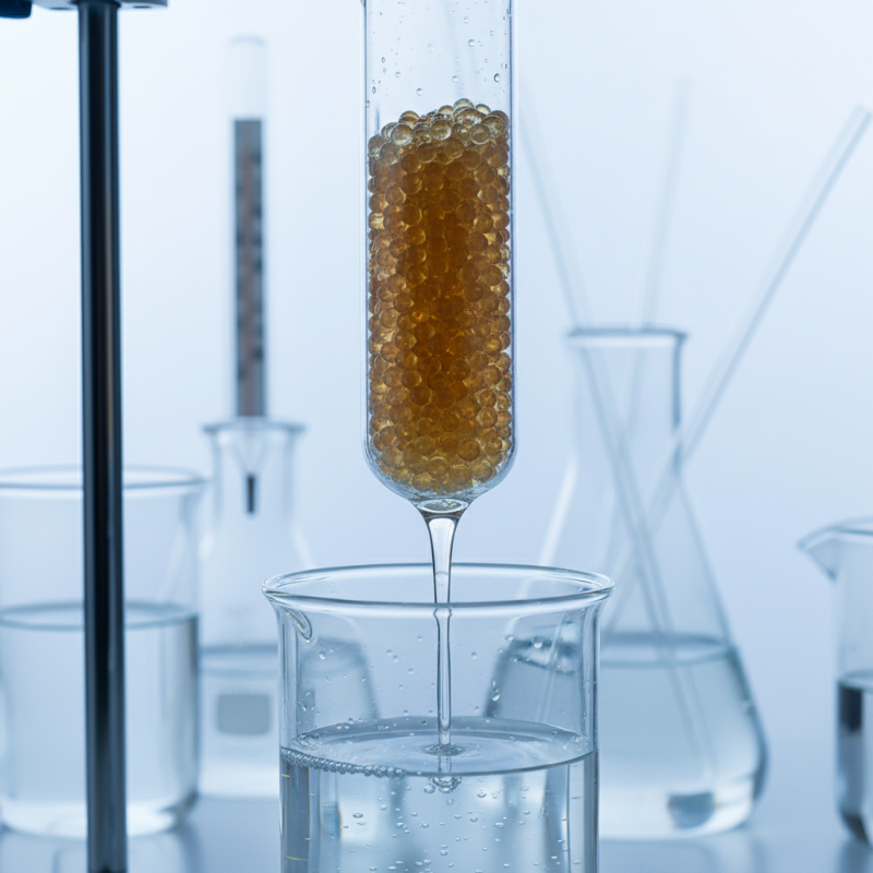 What is a strong base anion resin and how is it used?