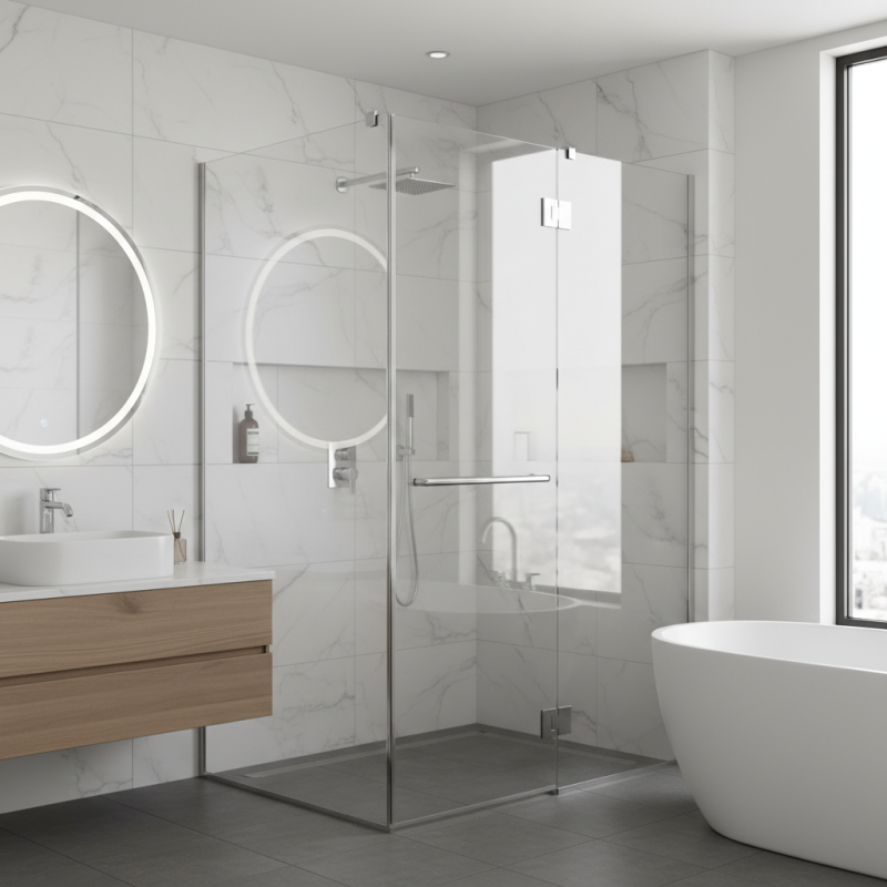 How to Choose the Best Hinged Shower Door for Your Bathroom Style?