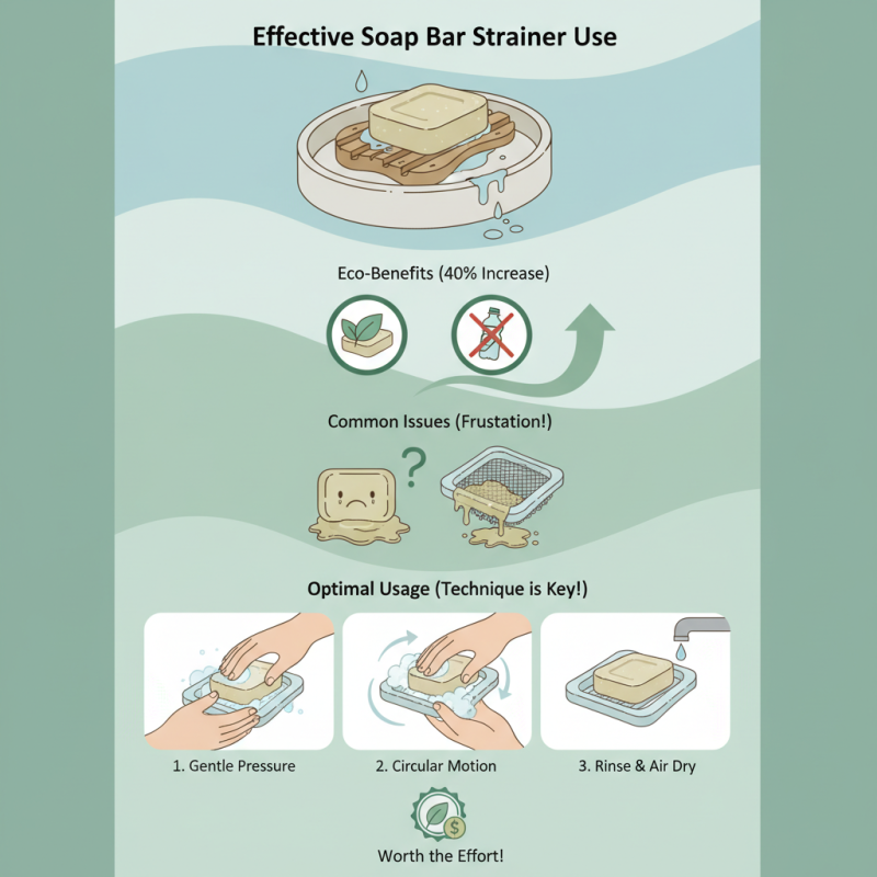 How to use a soap bar strainer effectively for best results?