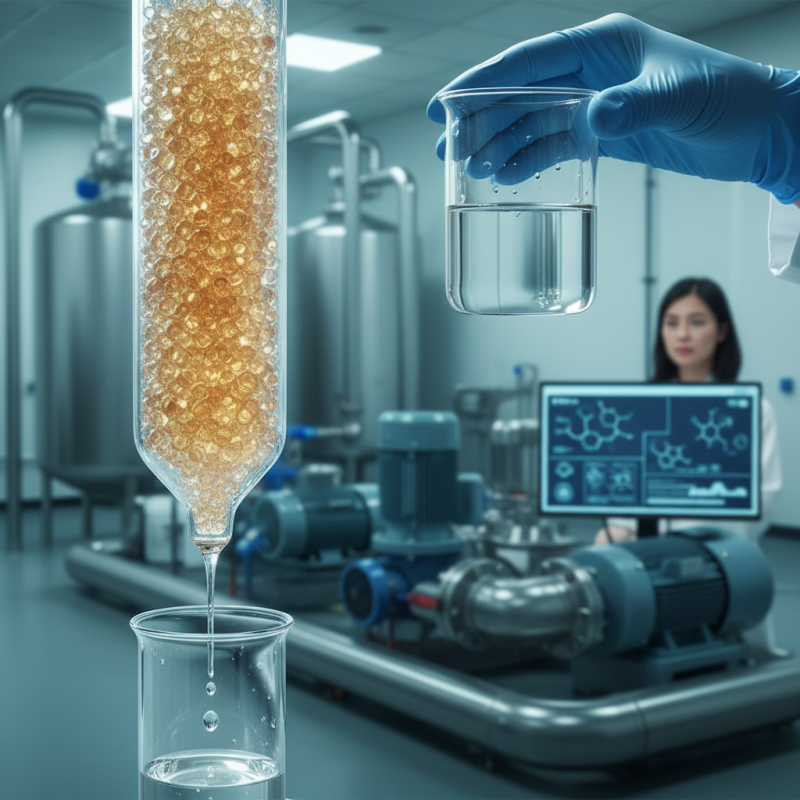 What is a strong base anion resin and how is it used?