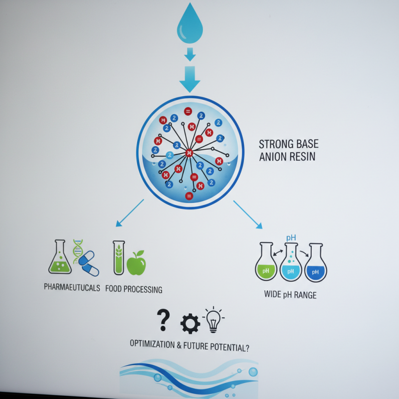What is a strong base anion resin and its uses?