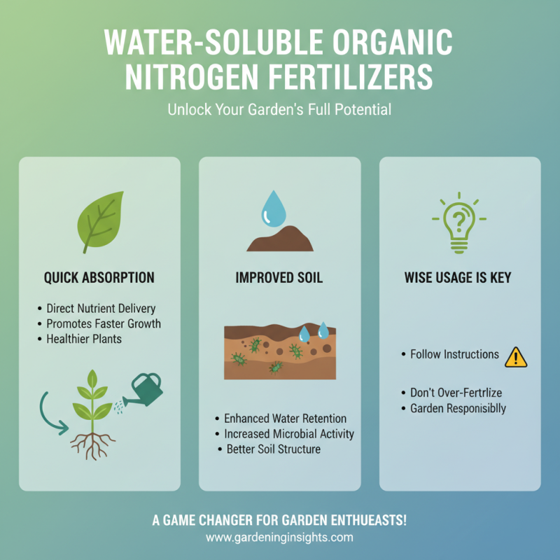 Top 5 Tips for Using Water Soluble Organic Nitrogen Fertilizer?