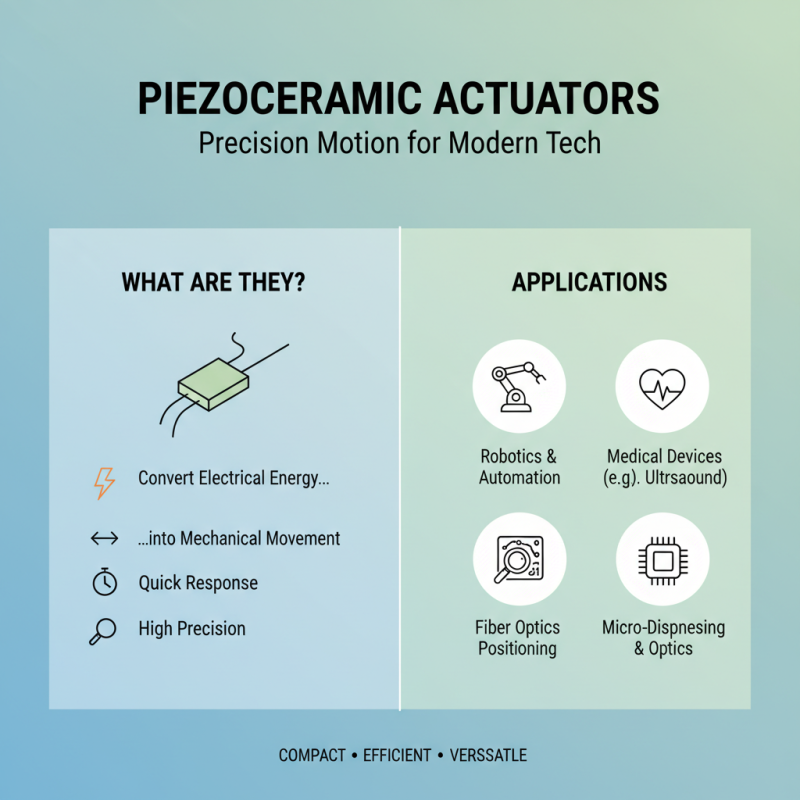 How to Choose the Right Piezoceramic Actuator for Your Project?