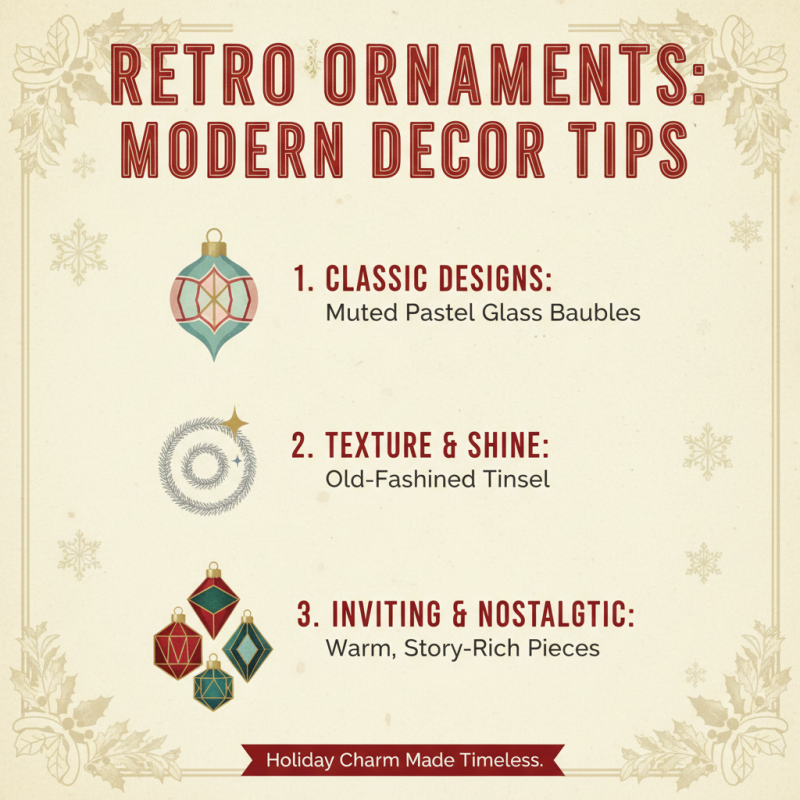 Why Choose Retro Christmas Ornaments for Your Holiday Decor?