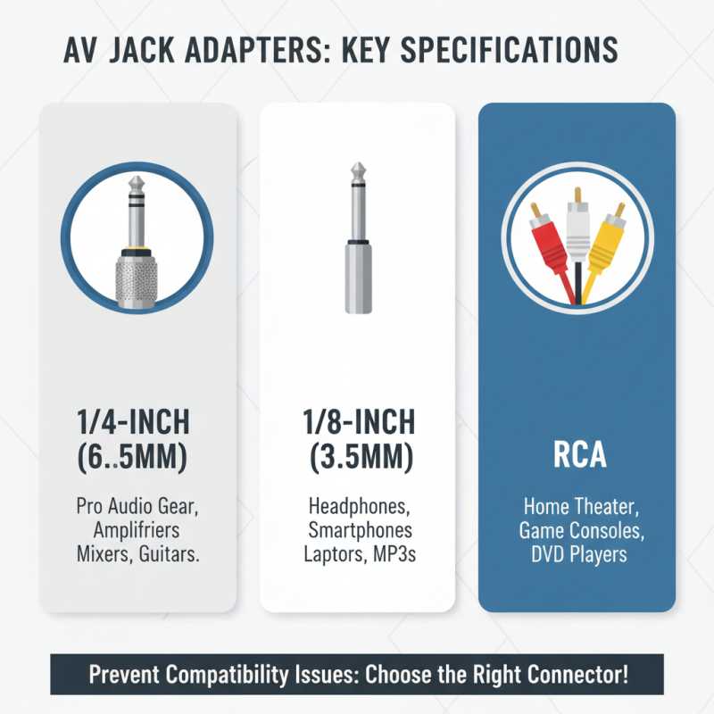 Top AV Jack Adapter Types for Your Audio Needs?