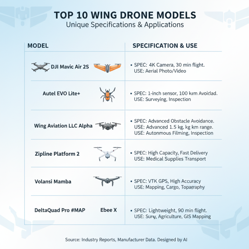 Top 10 Wing Drone Models You Should Know About?