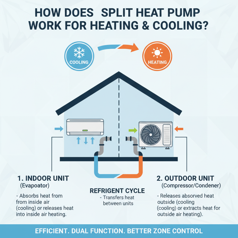 What is a split heat pump and how does it work?