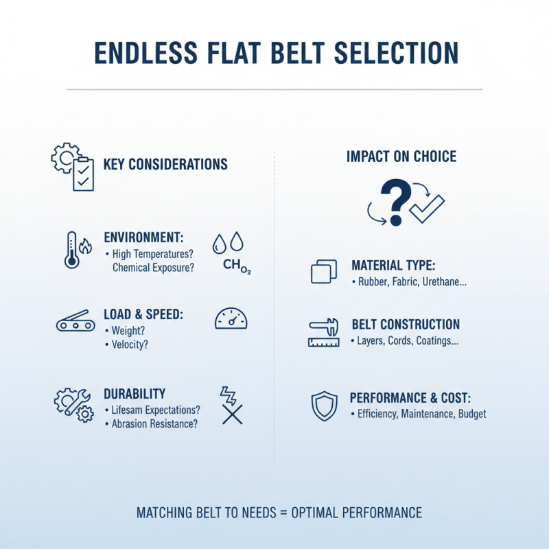 How to Choose the Best Endless Flat Belt for Your Needs?