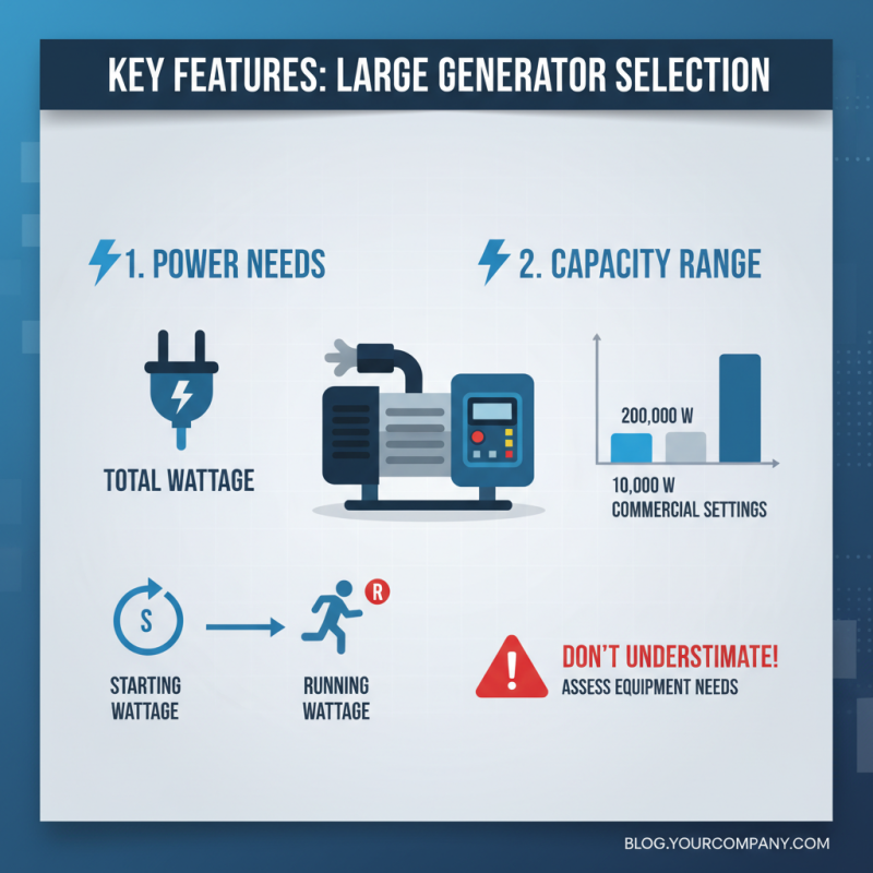 How to Choose the Right Large Generator for Your Needs?