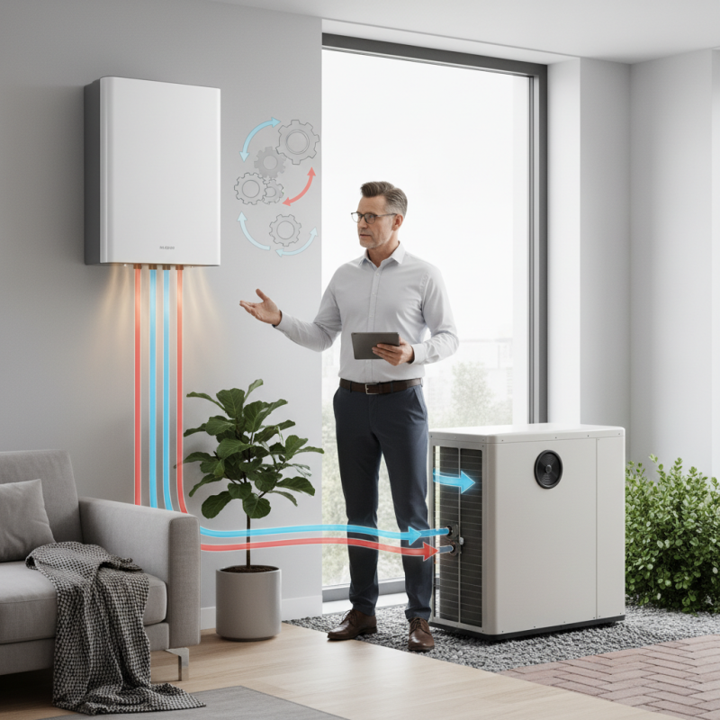 What is a split heat pump and how does it work?