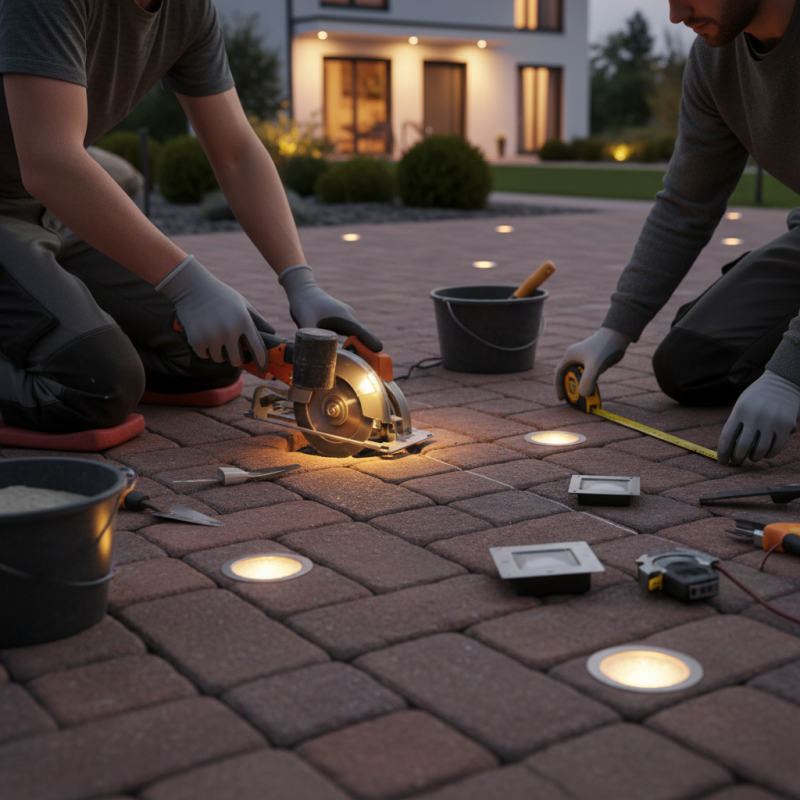How to Install Driveway Recessed Paver Lights Effectively?
