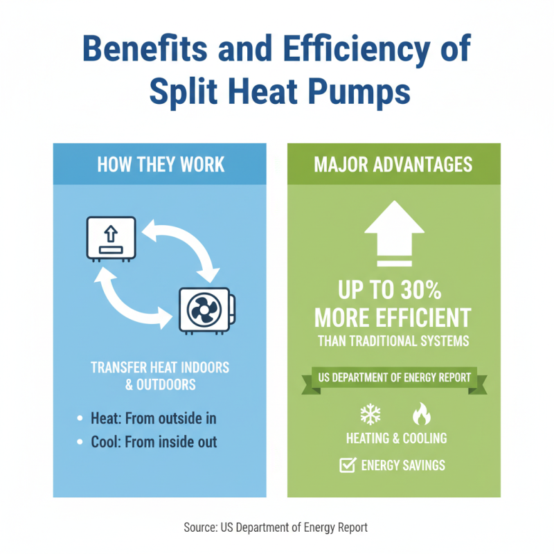 What is a split heat pump and how does it work?