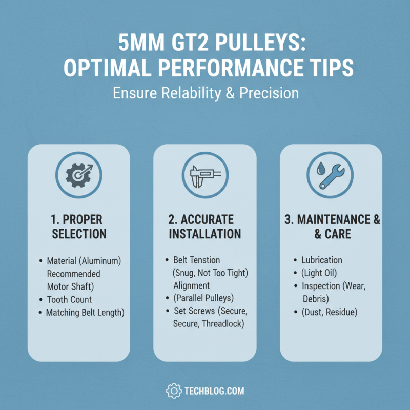 5mm Gt2 Pulley Tips for Optimal Performance and Selection?