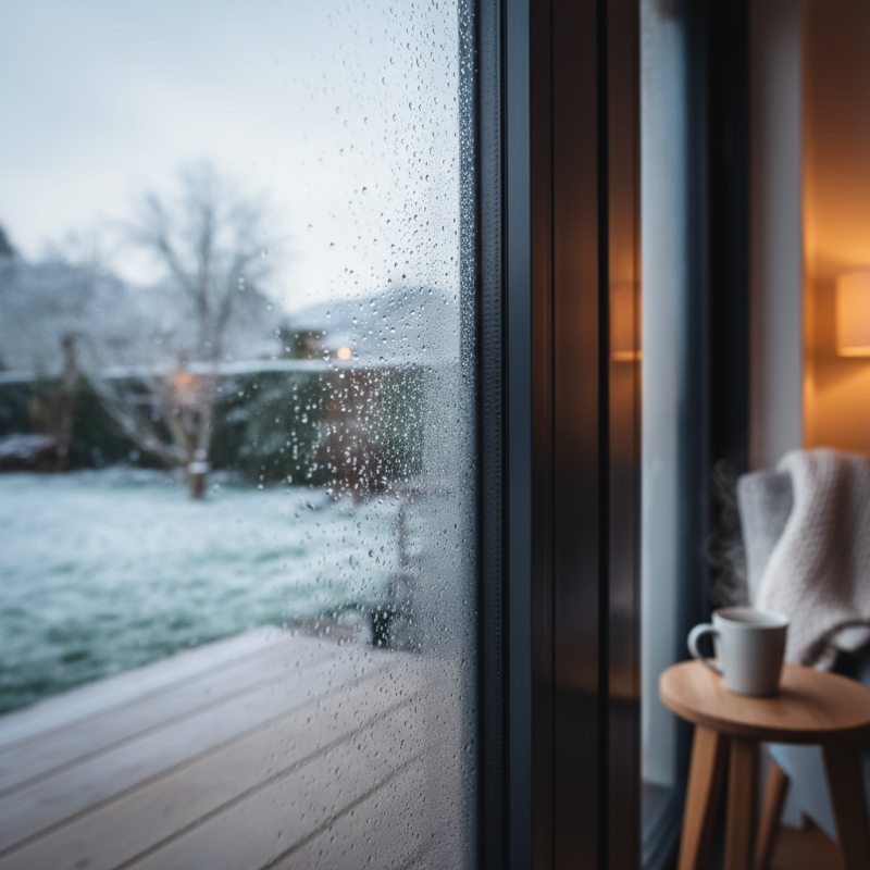 Why do aluminum doors sweat in winter and how to stop it?