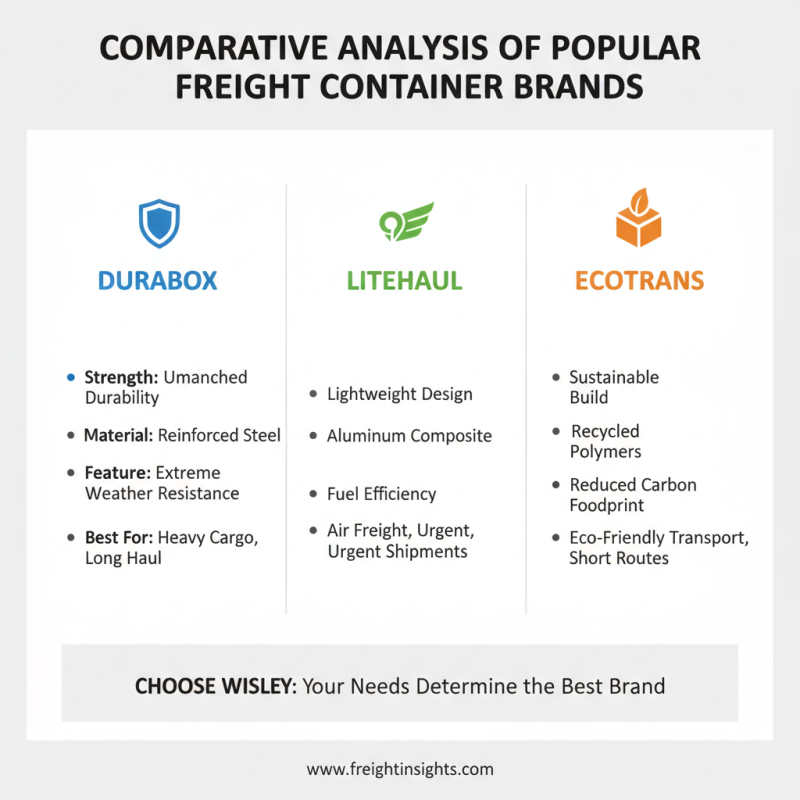 2026 Best Freight Container Options for Efficient Transport Solutions?
