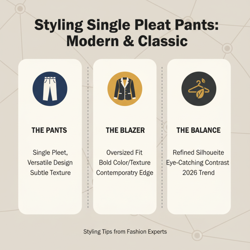 How to Style Single Pleat Pants in 2026 for a Modern Look?