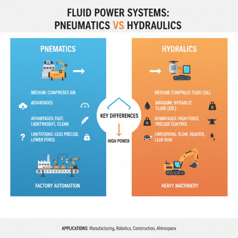 What is the Difference Between Pneumatic and Hydraulic Systems?