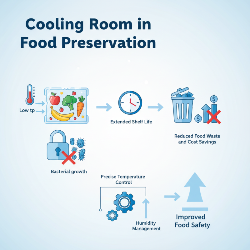 Why is a cooling room essential for food preservation?