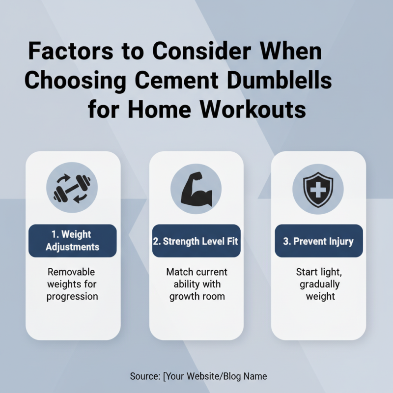 How to Choose the Right Cement Dumbbell for Your Home Workout?