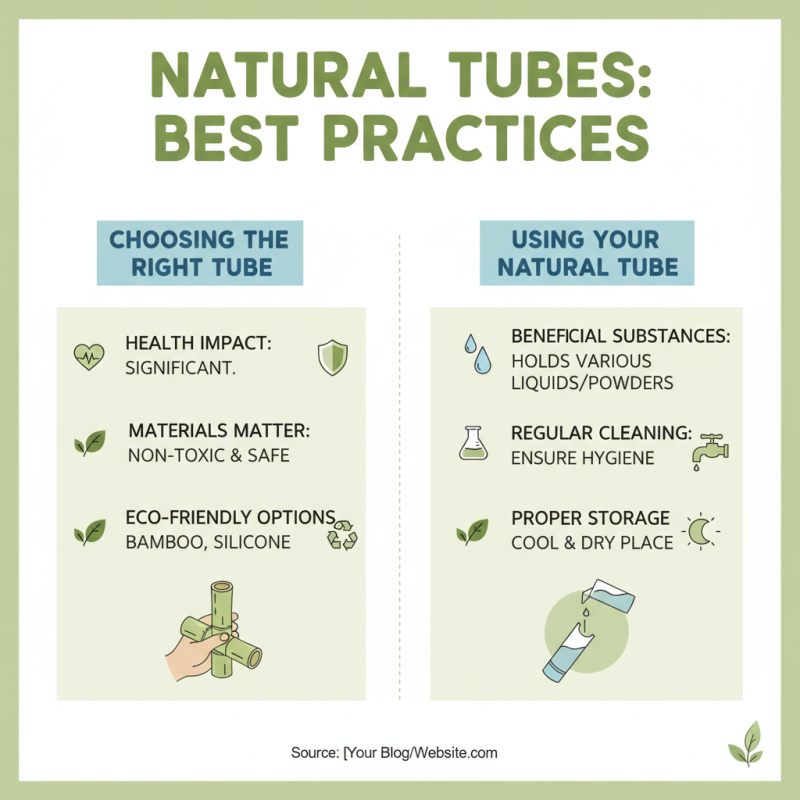 How to Use Natural Tube for Better Health Benefits?