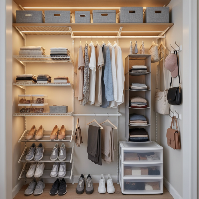 Top 10 Closet Storage Ideas for Small Spaces and Organization Tips?
