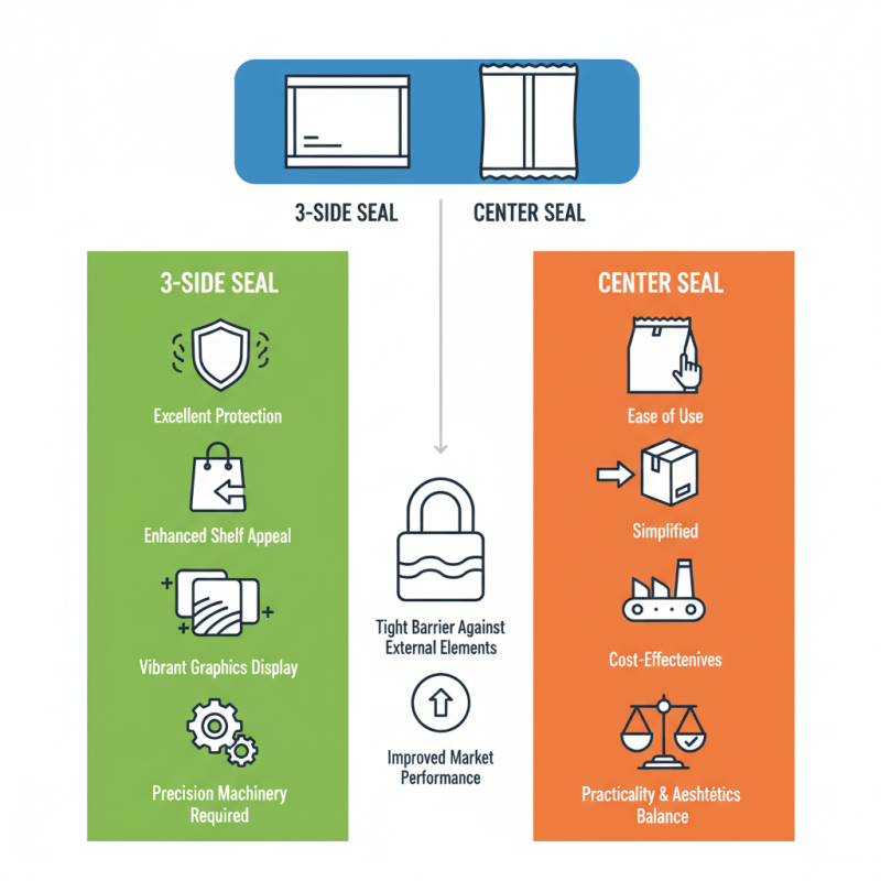 Understanding the Benefits of 3 Side Seal and Center Seal Packaging?