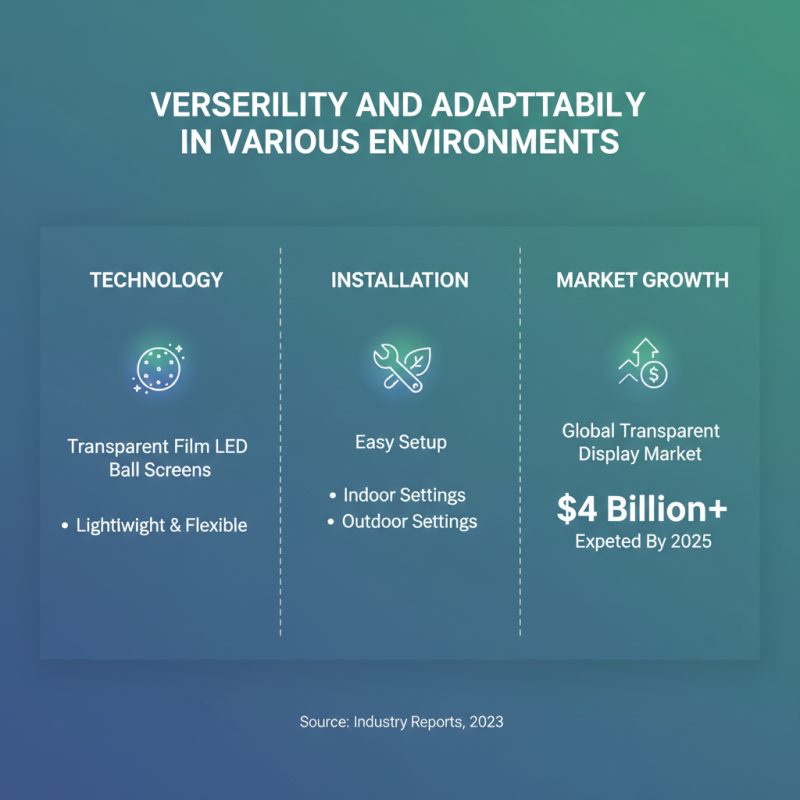 What are the Benefits of Transparent Film Led Ball Screens?