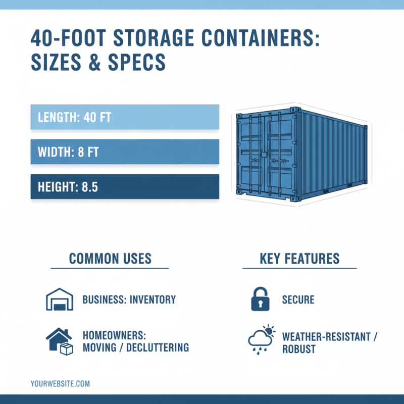 40 Foot Storage Containers Best Uses and Options Available?