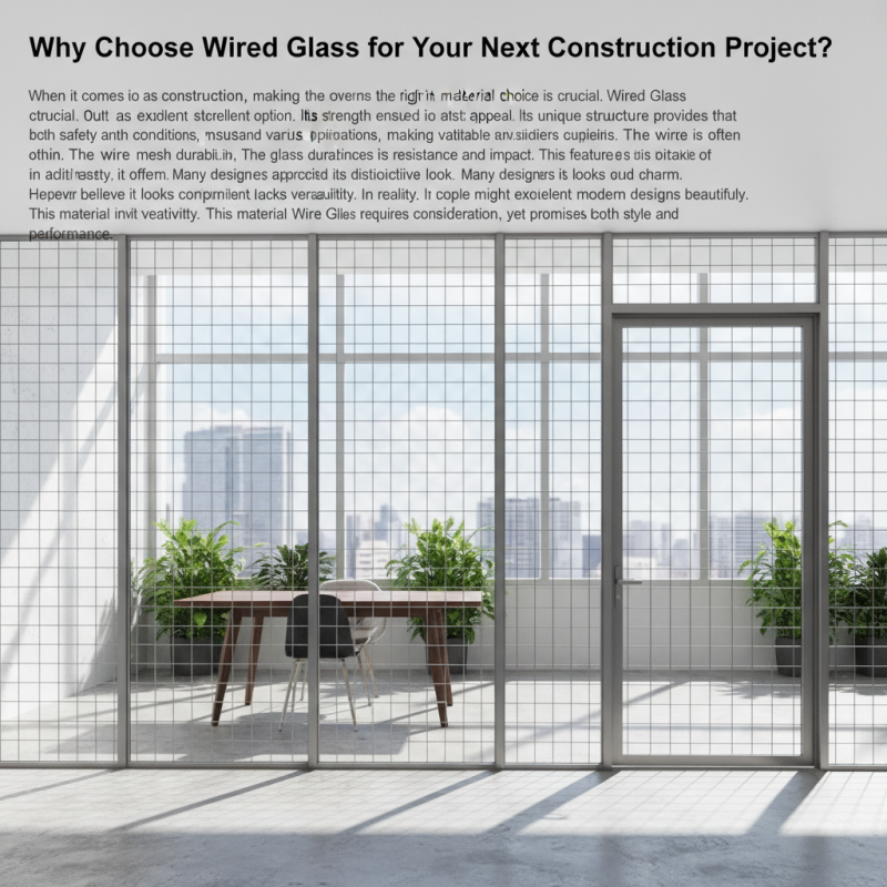 Why Choose Wired Glass for Your Next Construction Project?