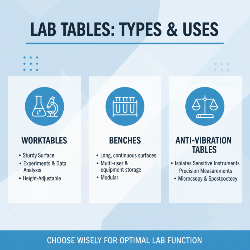 How to Choose the Right Lab Table for Your Needs?