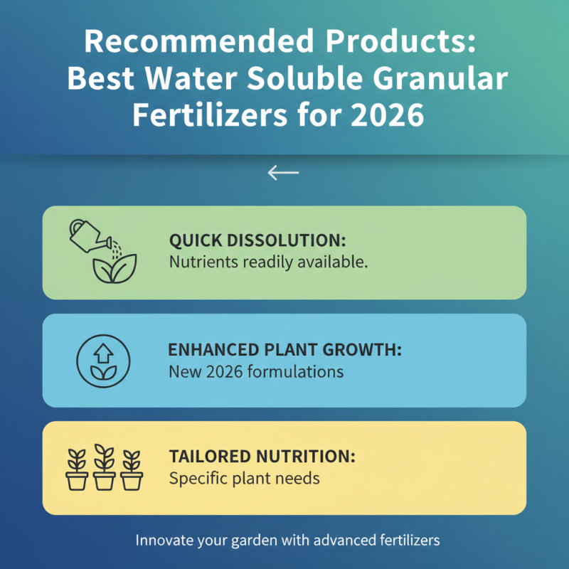 2026 Best Water Soluble Granular Fertilizer for Gardens?