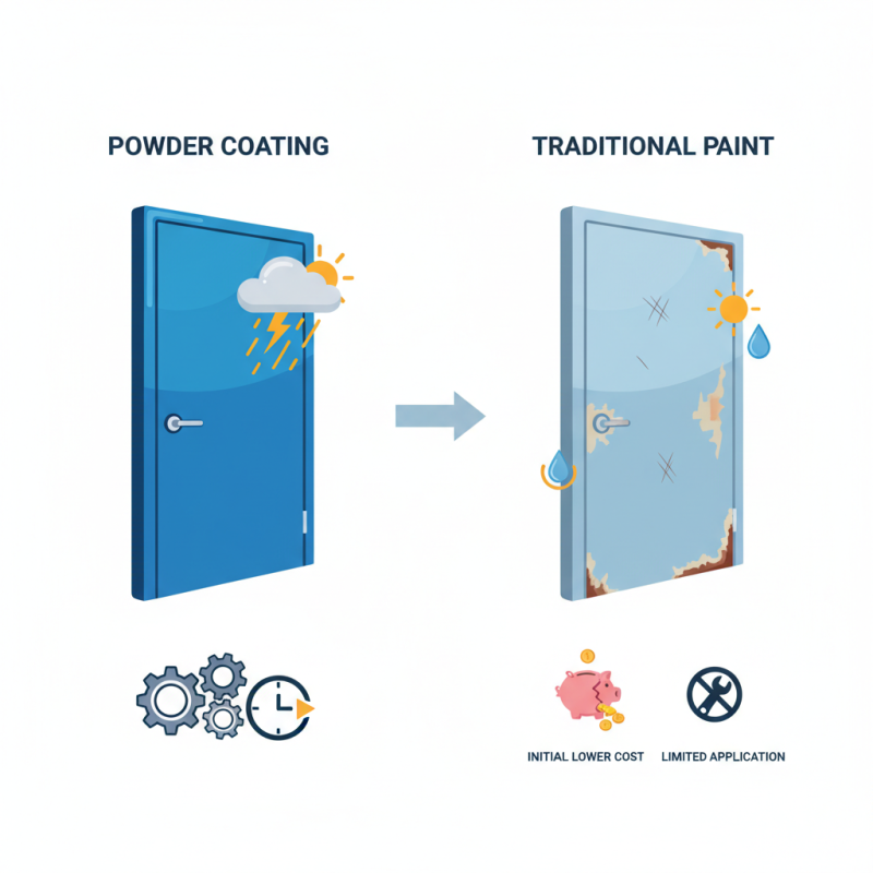 Why is Powder Coating Superior to Painting for Doors?