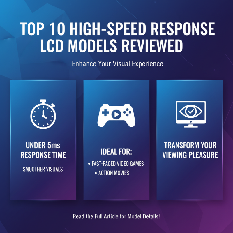 Top 10 High-Speed Response LCDs to Enhance Your Display Experience?