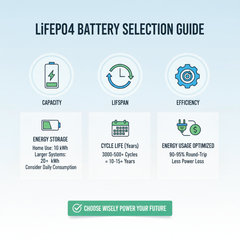 How to Choose a Lifepo4 Energy Storage Battery for Your Needs?