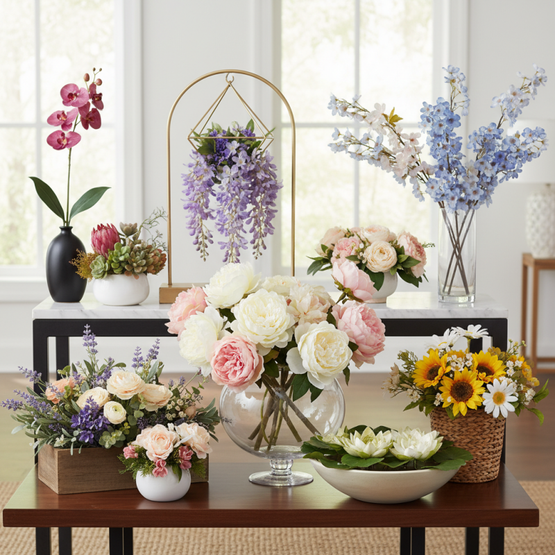 Top 10 Petals Catalog Silk Flowers for Home Decor？