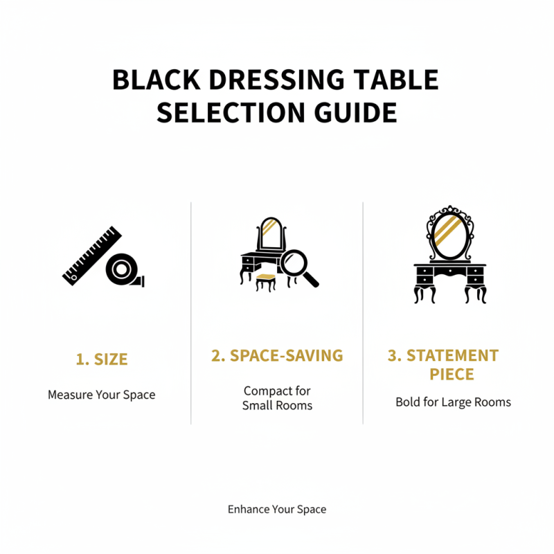 What is a Black Dressing Table and How to Choose the Best One?