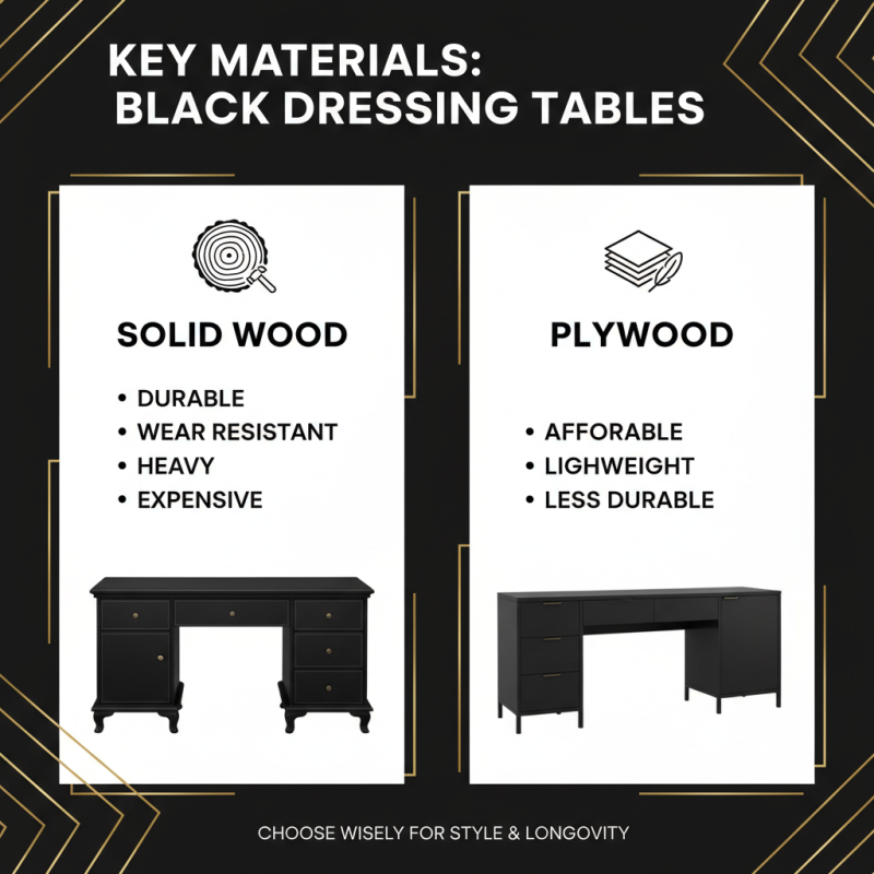 What is a Black Dressing Table and How to Choose the Best One?