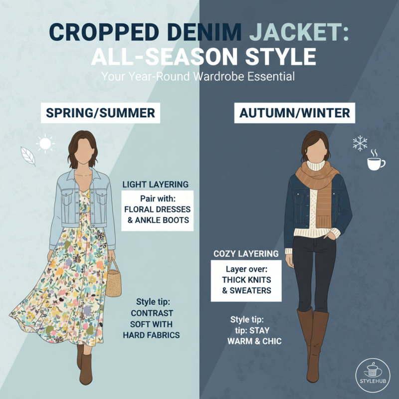 How to Style a Cropped Denim Jacket for Every Season?